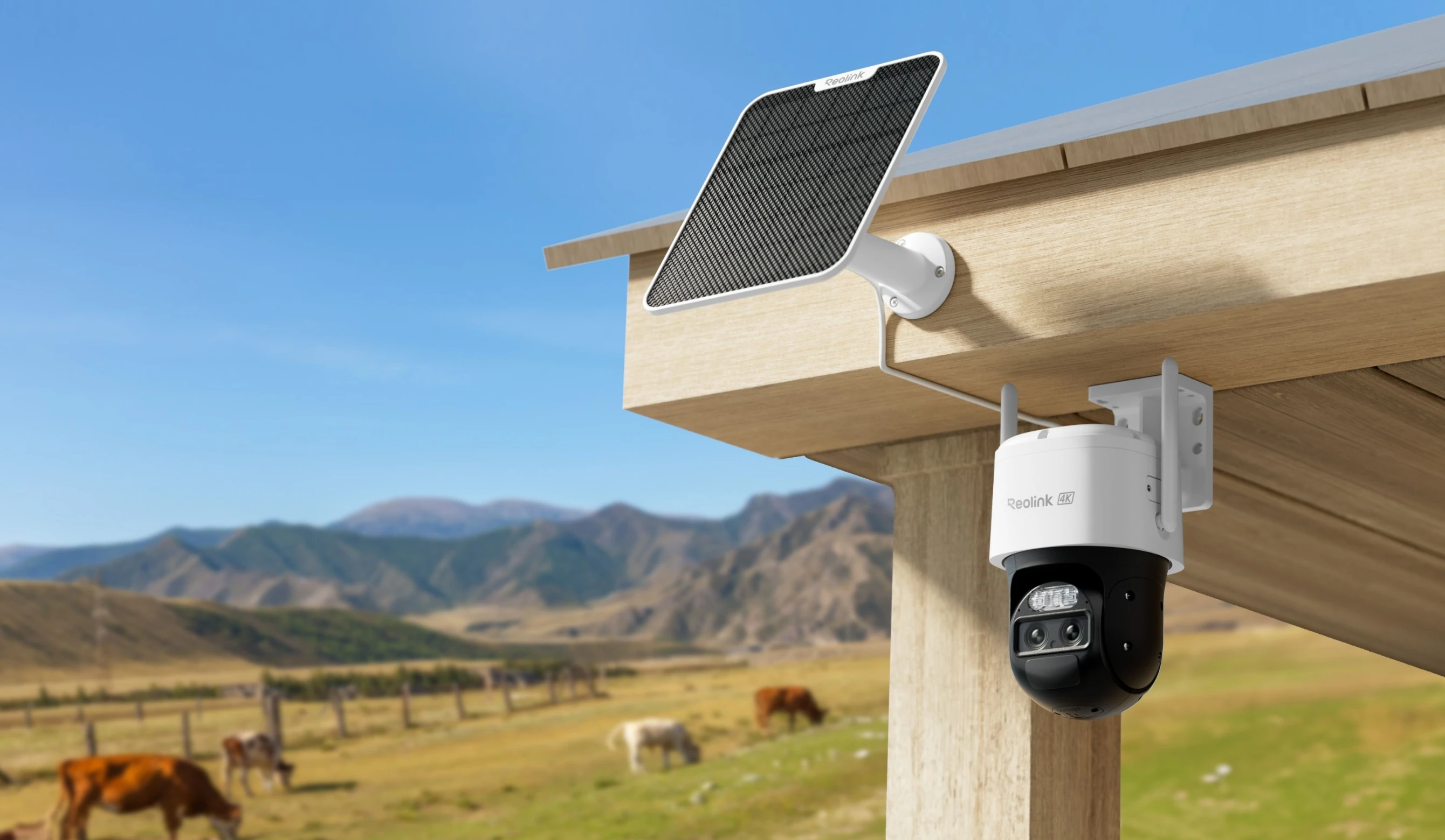 Reolink TrackMix LTE 4G Camera Supraveghere Dual-Lens Auto-Tracking cu Baterie