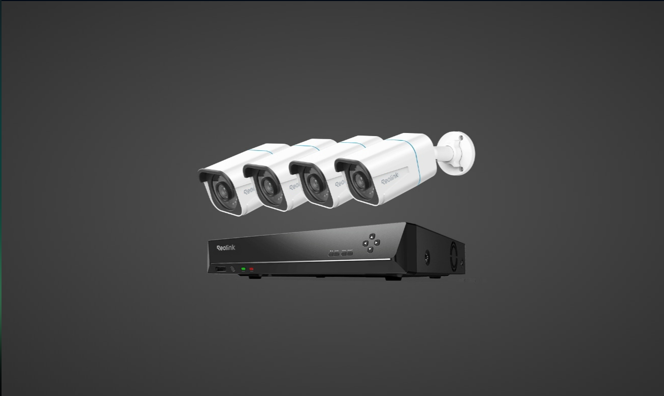 Reolink RLK8-810B4-A Kit Supraveghere 4K PoE 8 Canale NVR 2TB 4 Camere