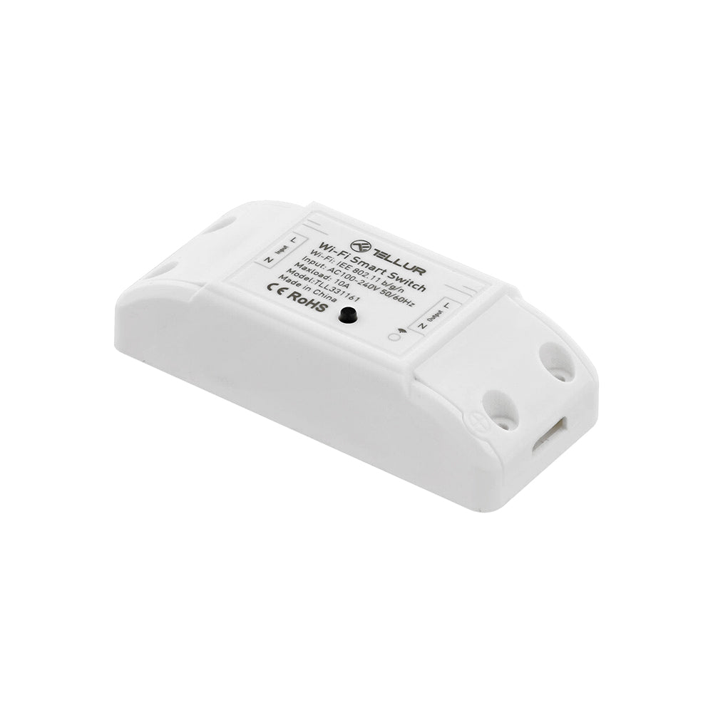 Tellur Smart Intrerupator WiFi de Linie 2200W Alb Control Telefon