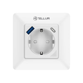 Tellur Smart Priză de perete WiFi, 3600W, 16A, PD20W, USB 18W, monitorizare consum, alb